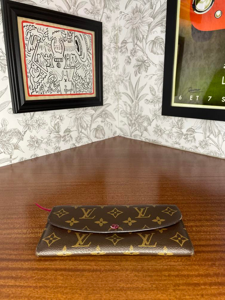 Louis Vuitton Monogram Snap Long Wallet (w/ Initials)