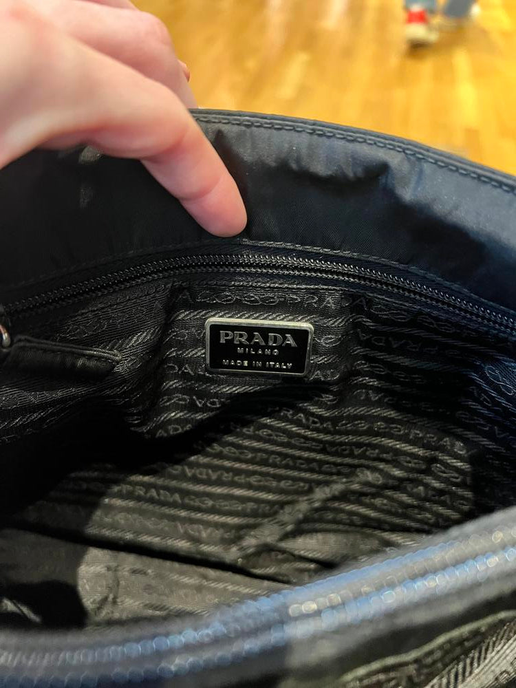 Prada Black Nylon Handbag