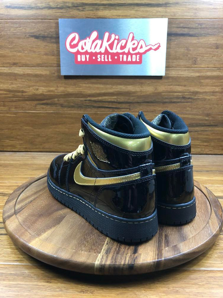 Jordan 1 Retro High Black Metallic Gold (2020) (GS)