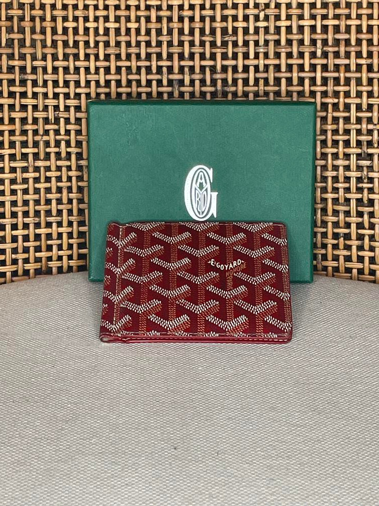 Goyard Red Bi Fold Wallet