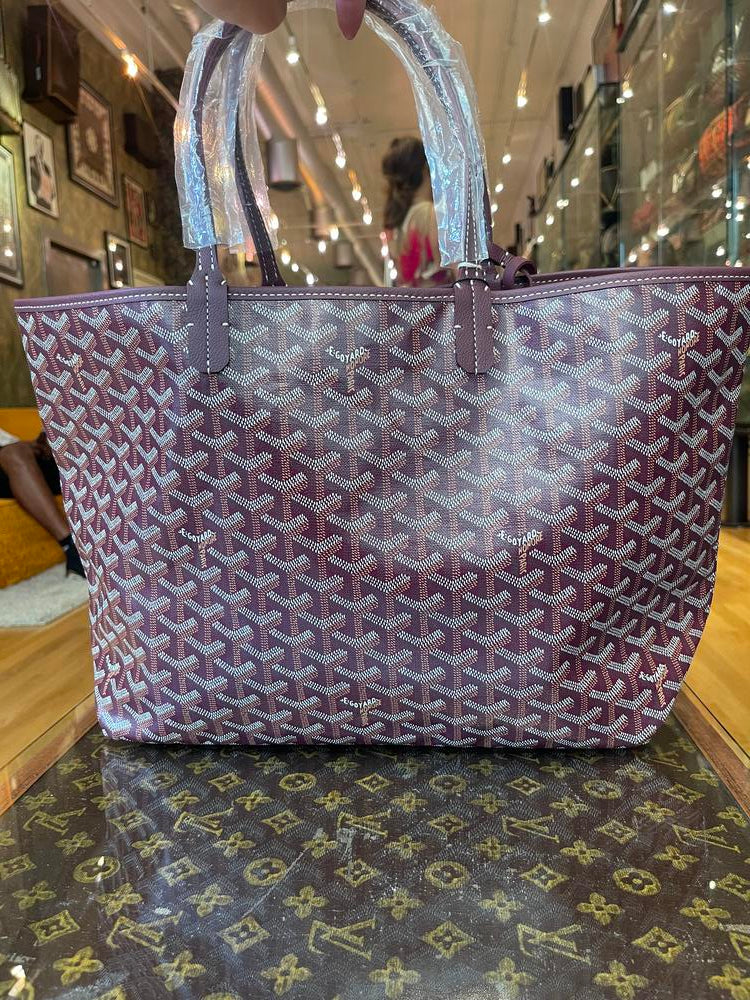 Goyard St. Louis PM Tote Maroon w/ Pouch/Dust Bag