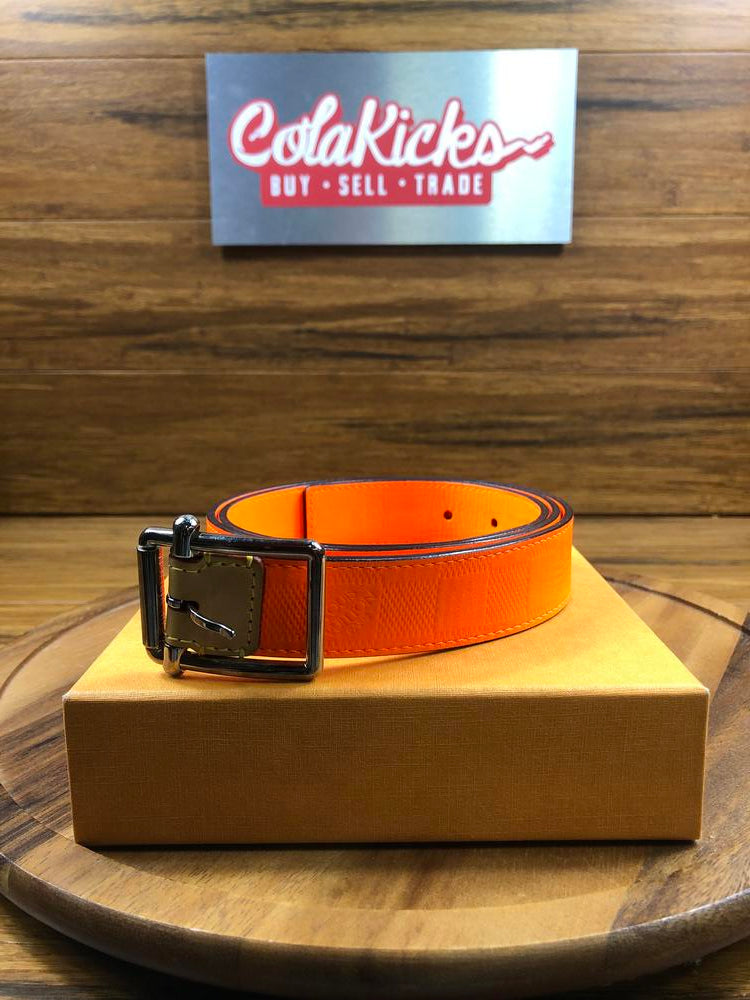 Louis Vuitton LV Shape 40MM Reversible Belt Orange