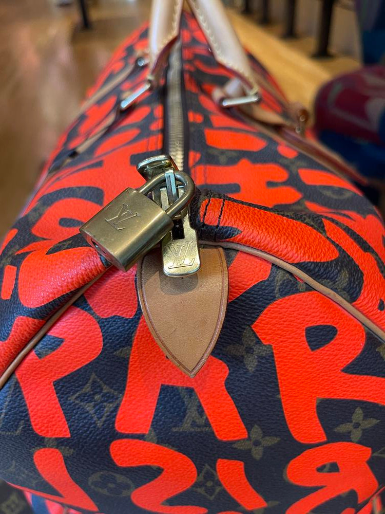 Louis Vuitton x Stephen Sprouse Monogram Graffiti Keepall 50