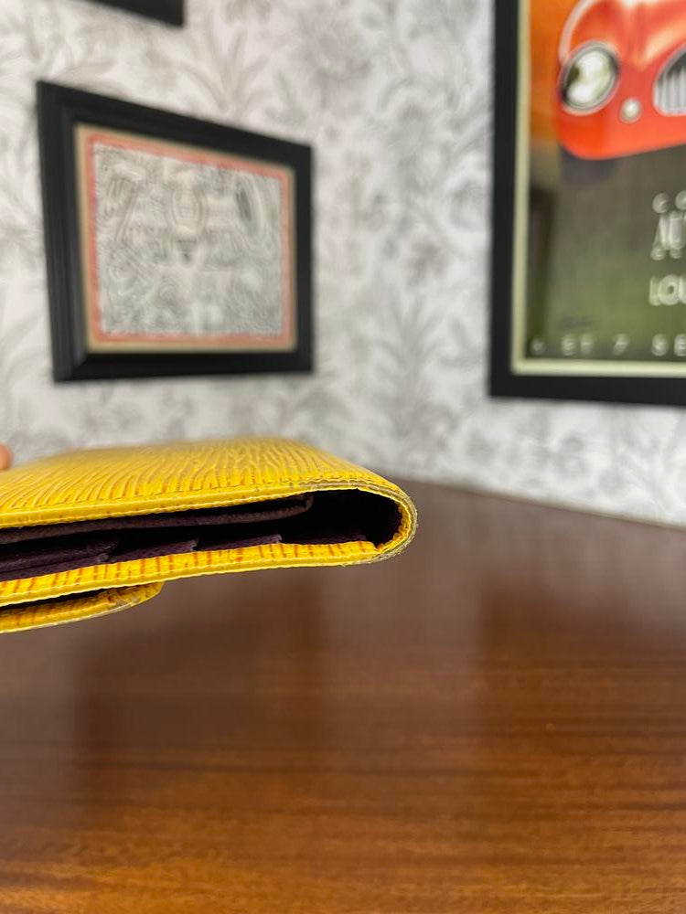 Louis Vuitton Yellow Epi Long Wallet