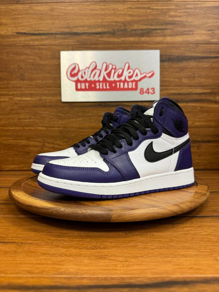 Jordan 1 Retro High Court Purple White (GS)