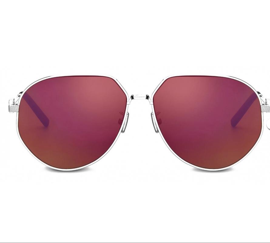 Dior CD Link A1U Sunglasses Silver/Burgundy