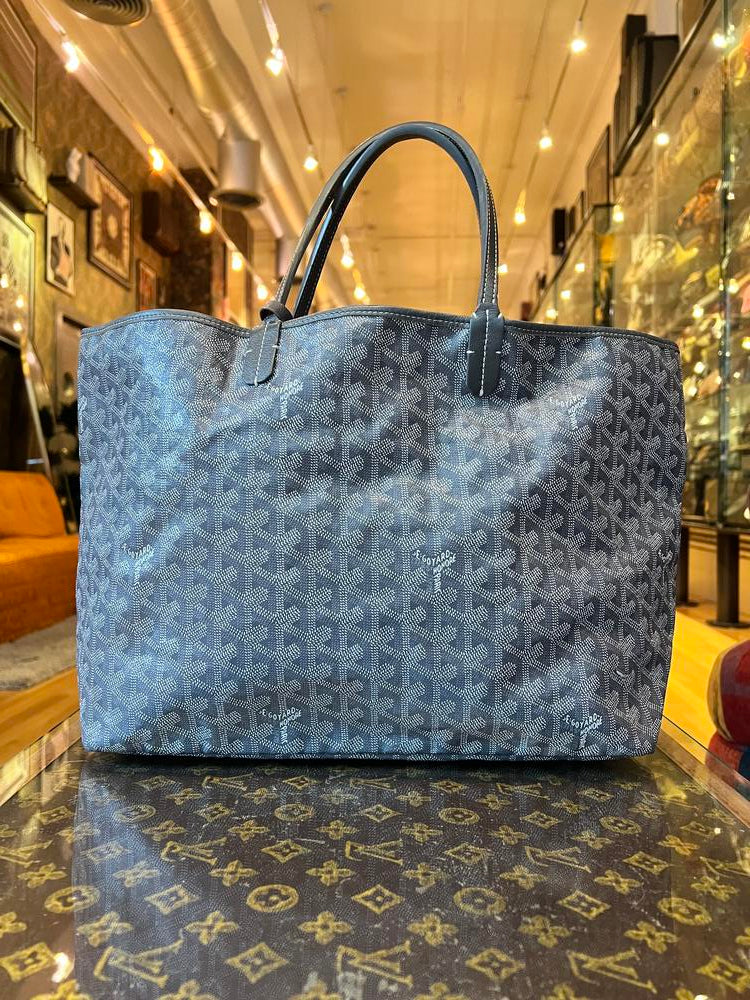 Goyard St. Louis PM Tote w/ Pouch Grey