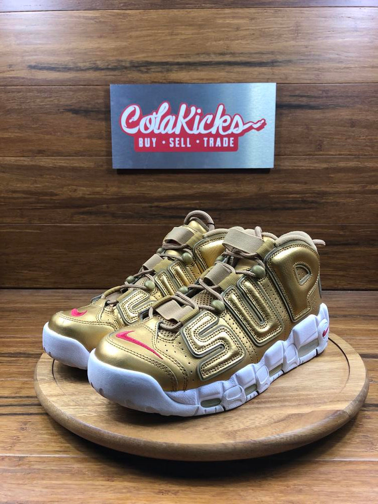 Nike Air More Uptempo Supreme Suptempo Gold