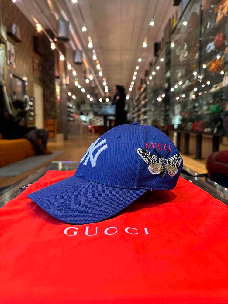 Gucci x NY Yankees Logo Baseball Cap