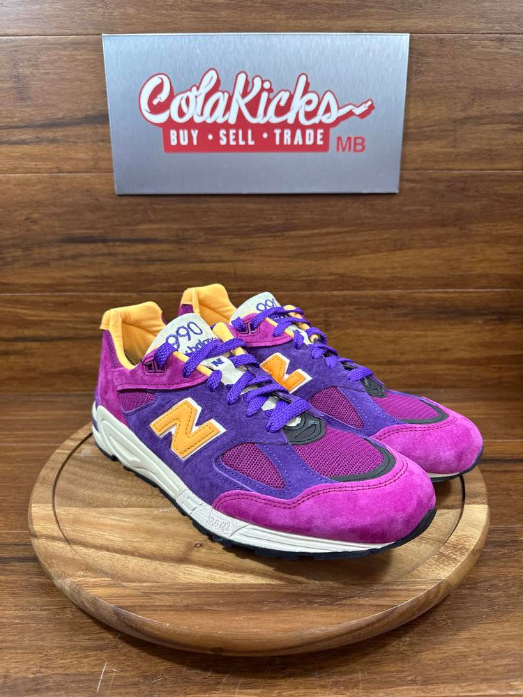 New Balance 990v2 MiUSA Teddy Santis Purple Yellow