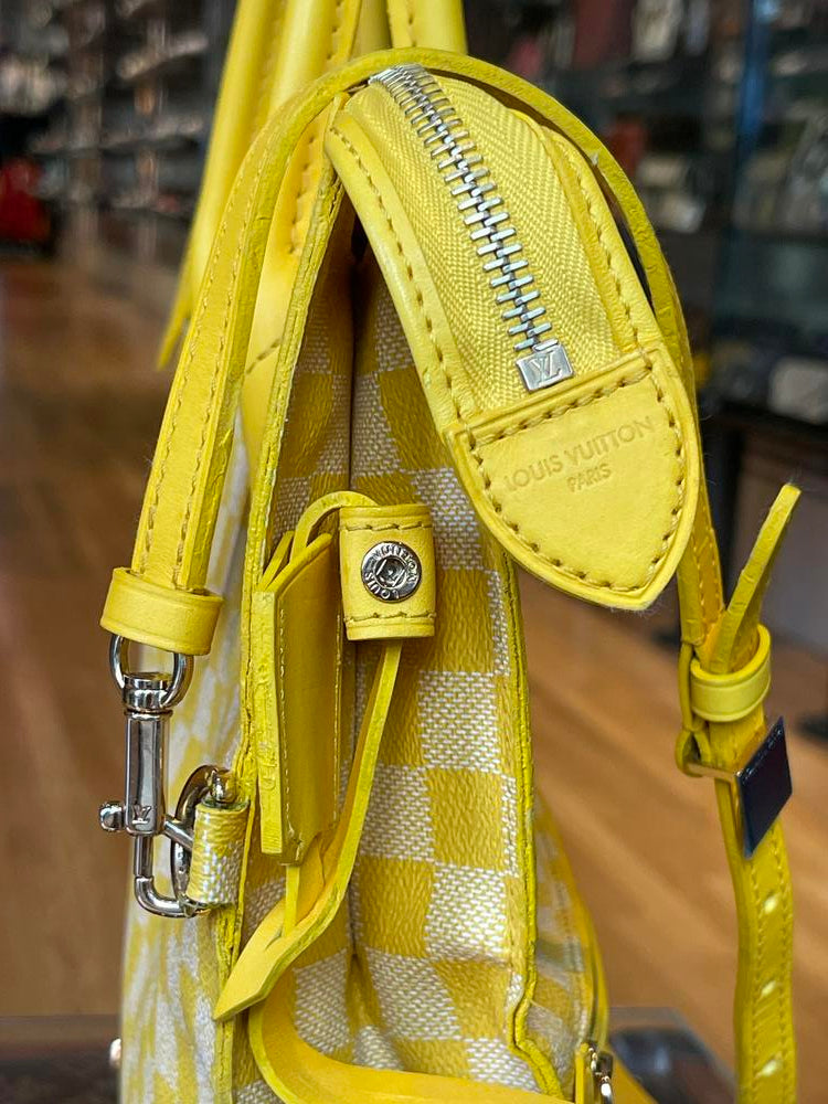 Louis Vuitton Damier Couleur Mobil Tote Yellow