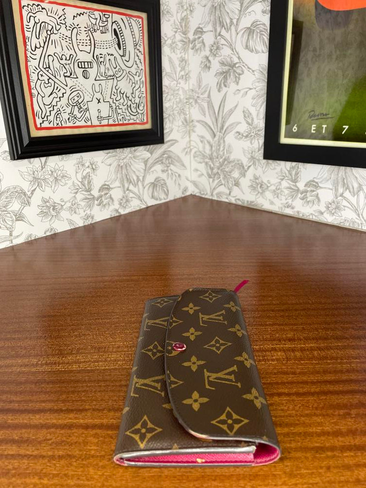 Louis Vuitton Monogram Snap Long Wallet (w/ Initials)