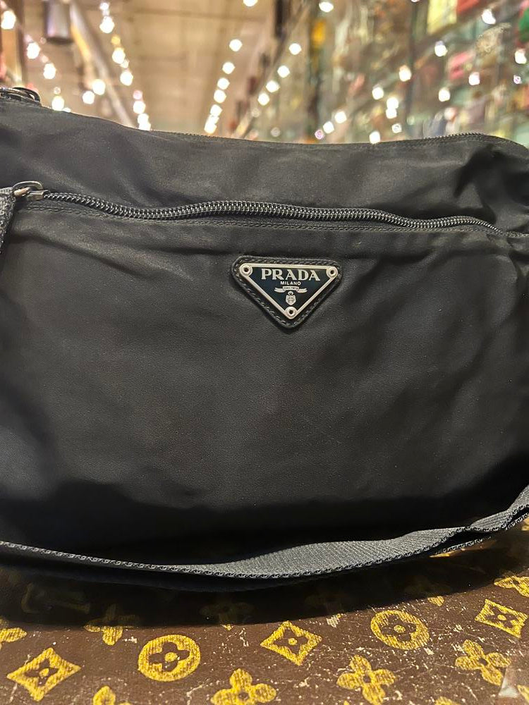 Prada Black Nylon Shoulder Bag