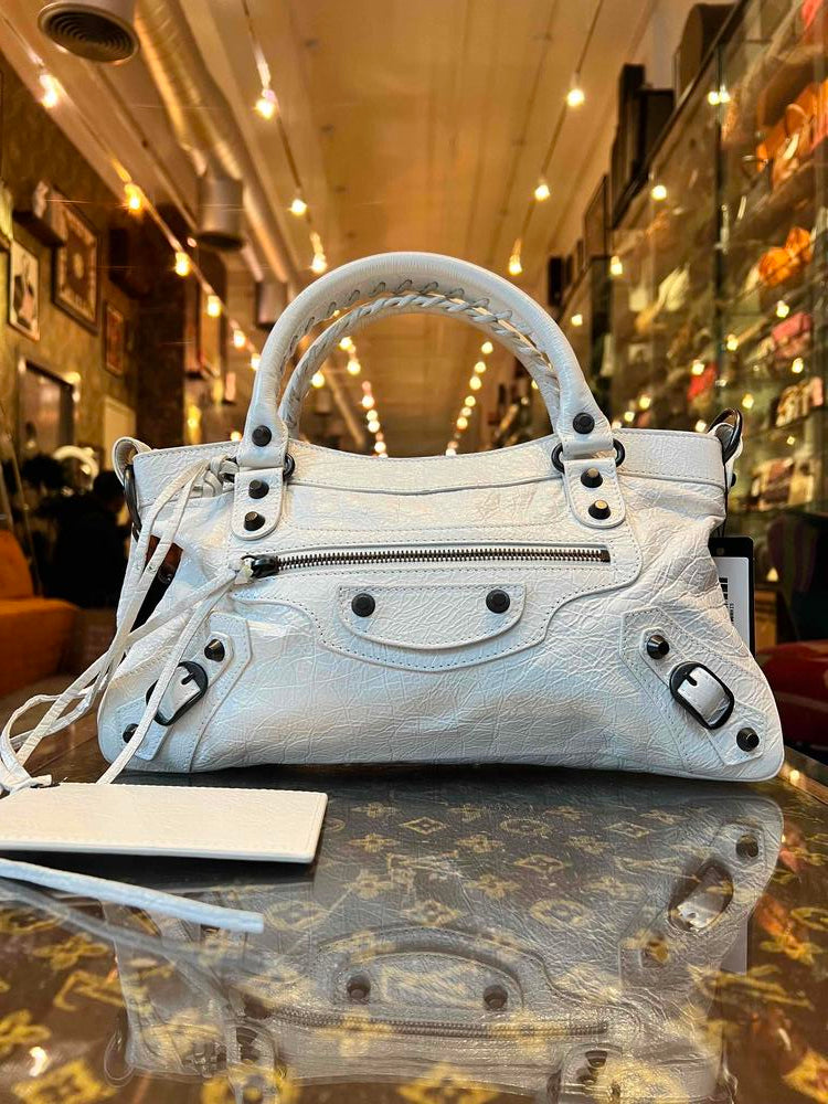 Balenciaga City Bag White