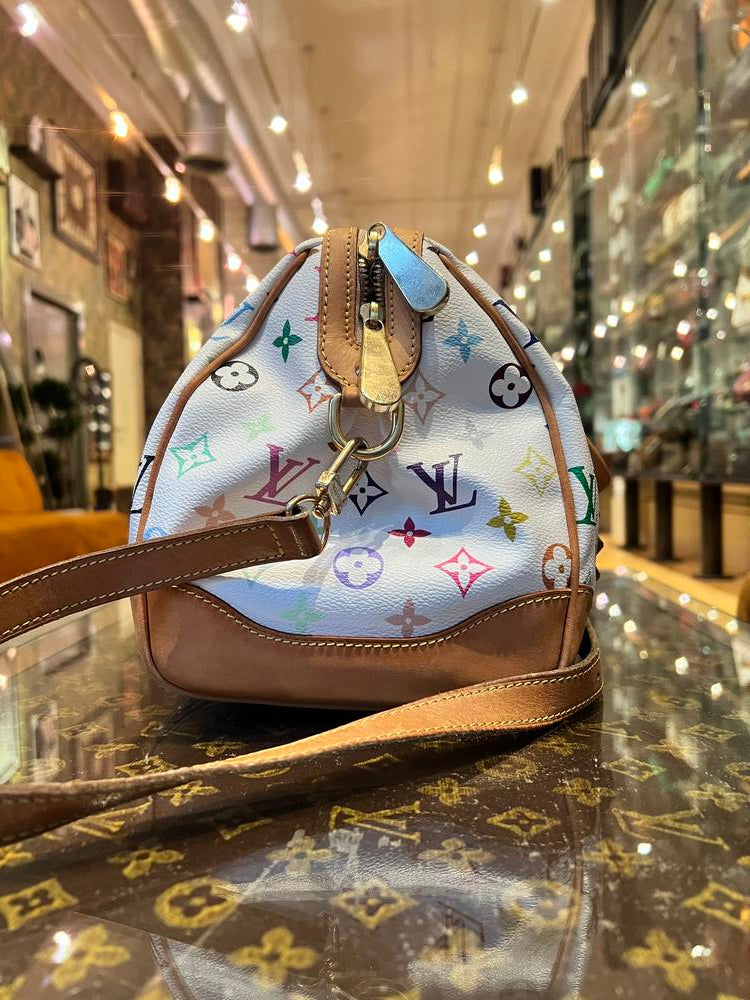 Louis Vuitton White Mutli Murakami Courtney MM