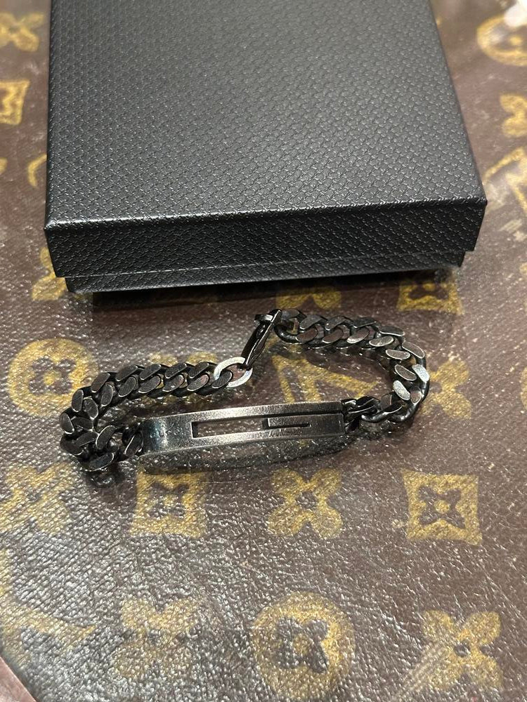 Gucci Black Chain "G" Bracelet