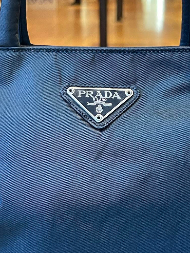 Prada Nylon Muted Teal Handbag