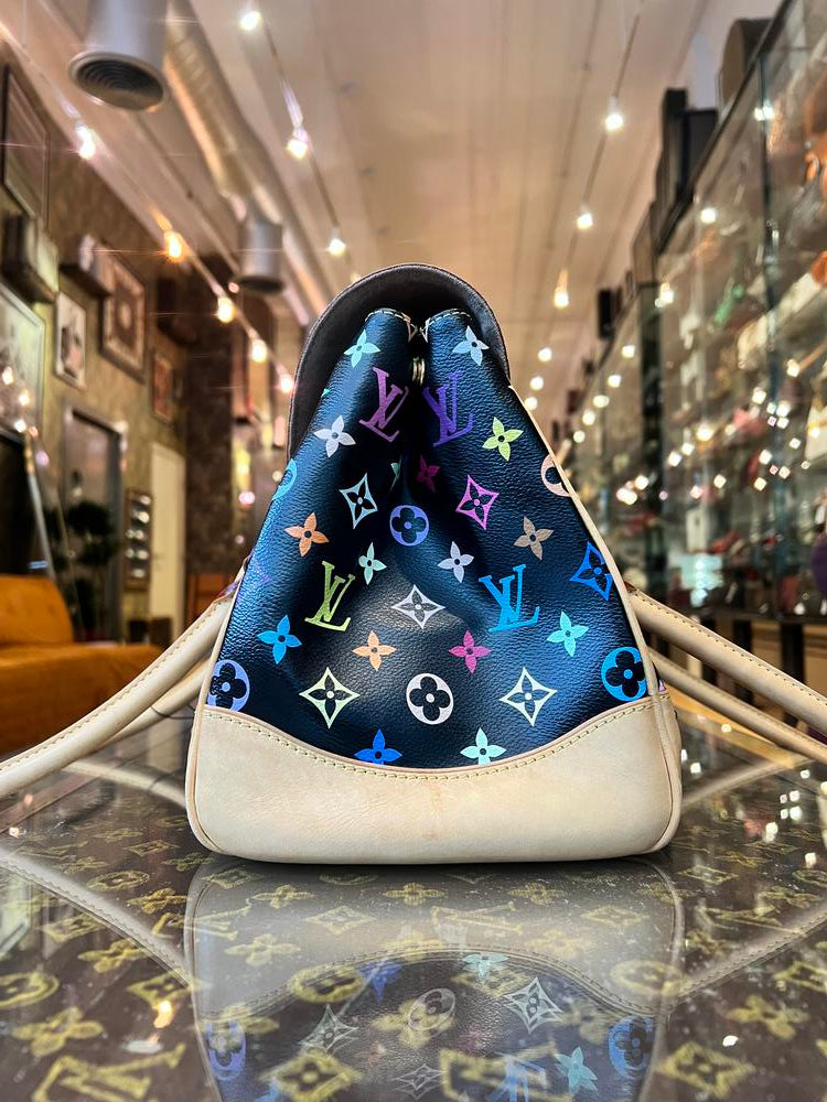 Louis Vuitton Black Multi Murakami Beverly GM