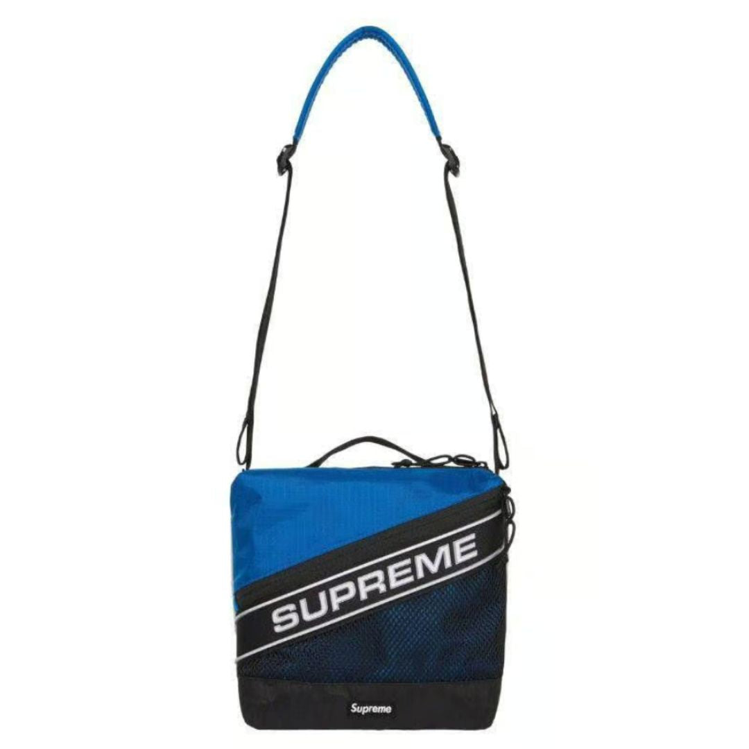 Supreme Logo Shoulder Bag Blue